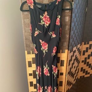 90s floral maxi dress